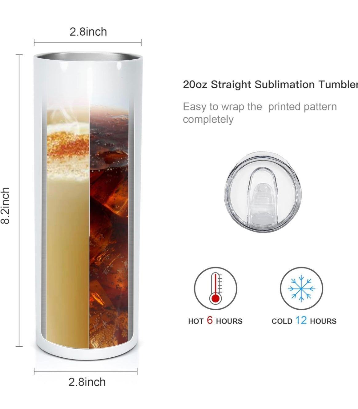 Details of using straight sublimation cups